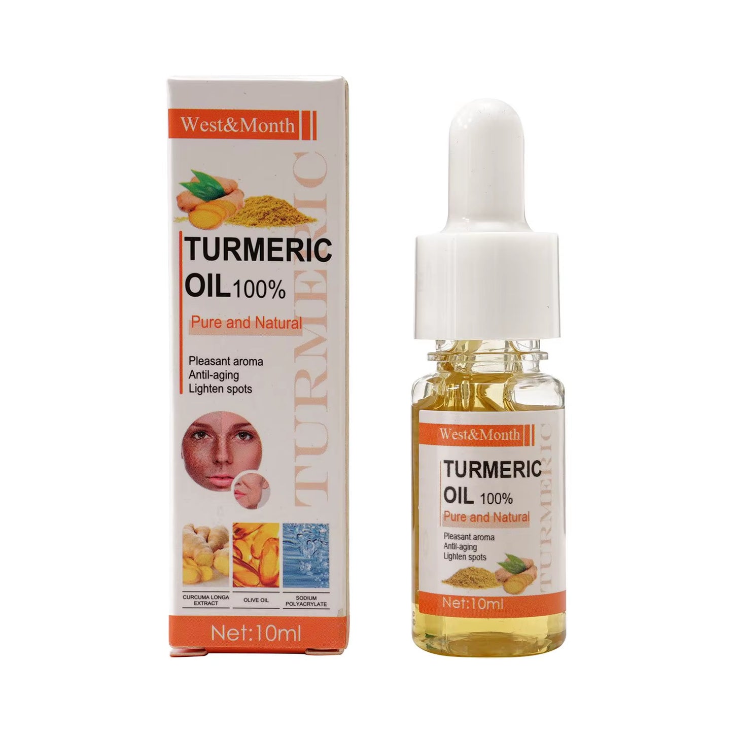Turmeric Face Whitening Serum Turmeric Anti-Oxidation Serum Turmeric Dark Spot Corrector Serum Facial Brighten Turmeric Oil Soap