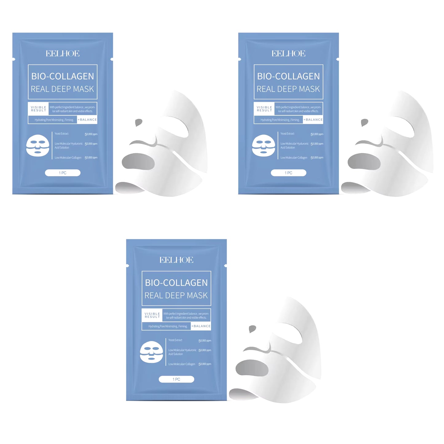 Bio Collagen Face Mask Brightening Firm Skin Barrier Repair Shrink Pores Professional Facial Moisturizer Face Mask Sheets